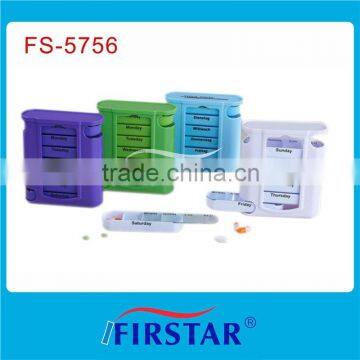 Various types custom made medicine 6 parts pill box case