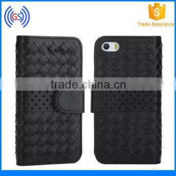 High Quality Mobile Phone Leather Case For Tables,Woven Pattern Fancy Wallet Leather Case For Samsung Galaxy Tab photo-3