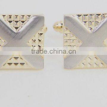 promotional high quality embossed elegant custom metal cufflinks