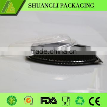 Thermoforming blister disposable plastic black container