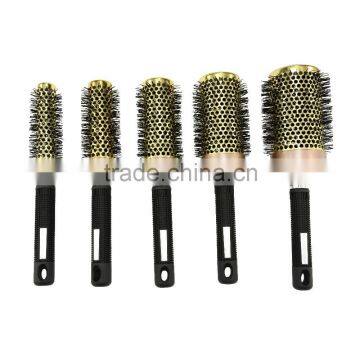 plastic round easy clean hair brushes