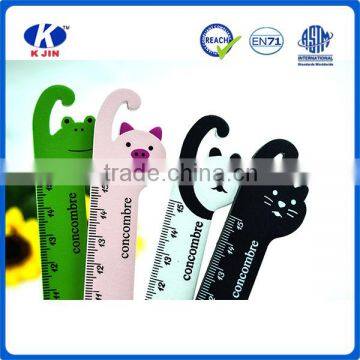 Promotion Cheap 15cm Cute Wood Printing Ruler With Custom for School photo-5