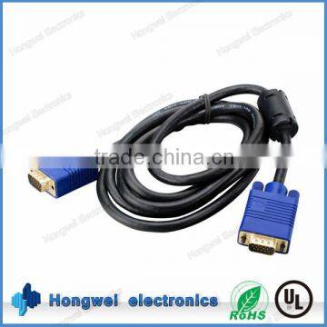 For external serial connection male to male solder type 9pin D-SUB with UL20276 28awg moulded signal cable