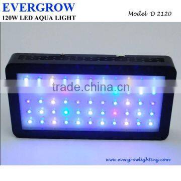 NEWEST Dimmable 120W aquarium led lighting for soft/hard corals