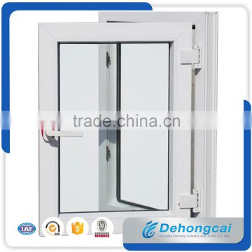 Hot sale private custom design drawings white energy efficient out swing opening hand-crank casement pvc