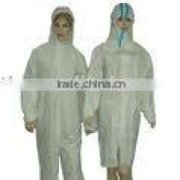 Isolation gown with hood Coverall