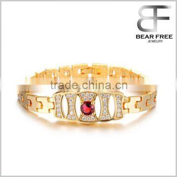 Hot Style Europe and America Accessories 18K Gold Plated Diamond Bride Lady Bracelet