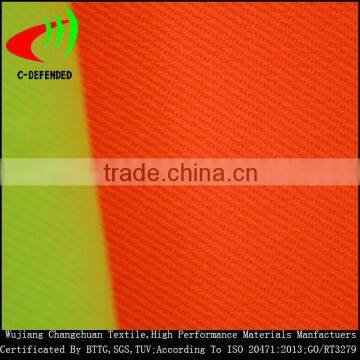 high visible polyester cotton reflective t/c fabric fluorescent fabric