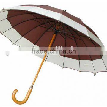 High quality auto open and close umbrella wooden handle