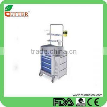 Luxurious ABS hospital emergency medical trolley