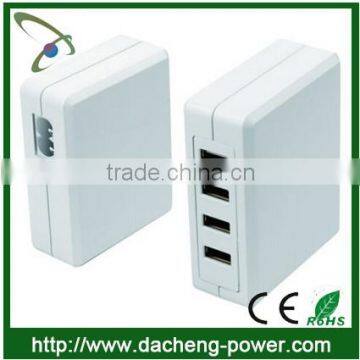 Hotly selling 5V 6.8A usb multi charger for Iphone4/5/6 and Ipad