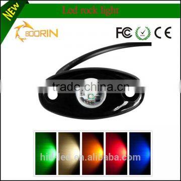 New products led rock light kit five colors 12v led deck light for car, truck, boat