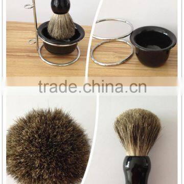 badger shaving brush with stand,man face cleaning brush