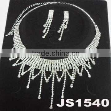 hot sale bridal tiara necklace and earring set