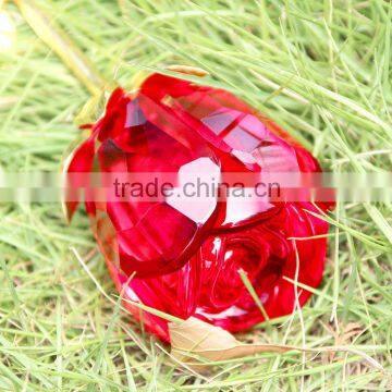 Popular shape of Crystal rose flower with high quality