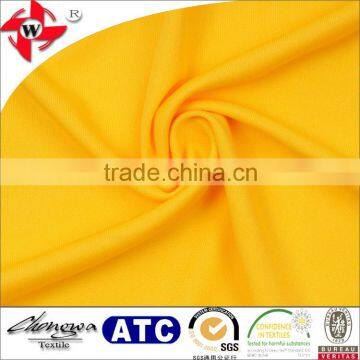 Chuangwei Texile DTY Weft Jersey Knitted 100%Polyester Interlock Knitted Fabric For Sportswear