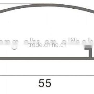 6063 T5 Aluminium Profile With PVC Wood Grain for Silding Door -GL163 photo-2