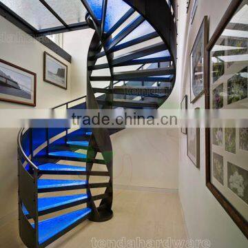 DNA Helical glass spiral Staircase with glass railng                        
                                                Quality Choice