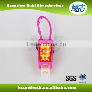 Hot selling 30ml Waterless hand sanitizer with silicon holder