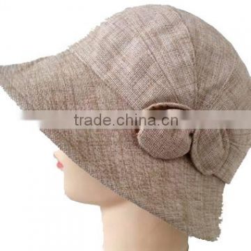 Ladies elegant beautiful bucket hat, cheap bucket hats