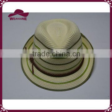 Fashion ladies 100% paper fedora hat