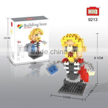 customizable hero figure plastic kids building block