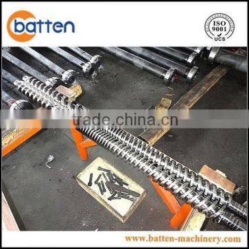 twin parallel bimetallic extruder screw barrel factory for plastic machine