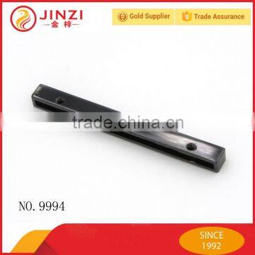 Custom metal bag frame closure hardware for leather