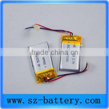 502035 rechargeable 300mah LiPo battery