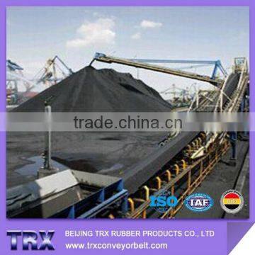 With water resisting open pit mining using rubber conveyor belt