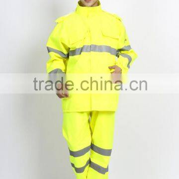 High Quality Waterproof nylon uniforms Raincoat Suit