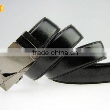 Top Grain Leather Belt With Automatic Buckle