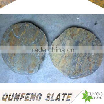 round stepping stone natural rusty slate landscaping stone