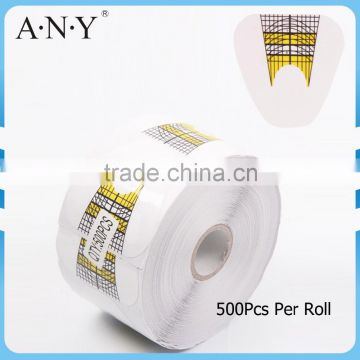 ANY 2015 Paper Full Cover Dual Form Nail System 500 Pcs Nail Form Factory