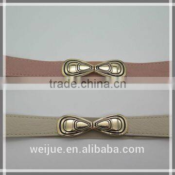 Elastic belt for dress with bow tie