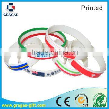 Country flag printing silicone bands