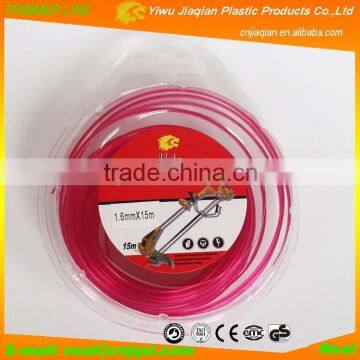 yahu Brand 1.6mmX15M Triangle Shape Garden Wire Nylon Grass Trimmer Line With Donuts Blister
