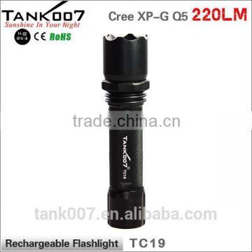 TANK007 Electric Charge Torch Light Night Hunting Torch Light Rechargeable Led Police Flashlight