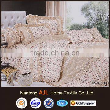 2015 Cotton New Products Korea Bed Set Cotton Printed