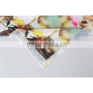 Blossom Lotus Design Woman Clothes Knit Crepe Custom Print Fabric photo-3