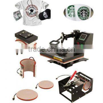 YH-J61 Combo 6in1 multifunction heat transfer T-shirt cloth mugs plate heat transfer machine