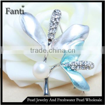 Cheap fresh water pearl brooch wholesale