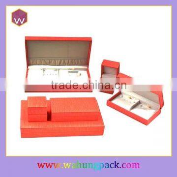 Hot-selling PU Leather Coverd Packaging Jewelery Box & Orange Jewelery Set Boxes India