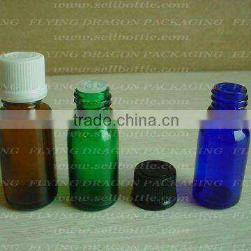 Essential oil bottle with plastic cap , glass bottle, cosmetic bottle