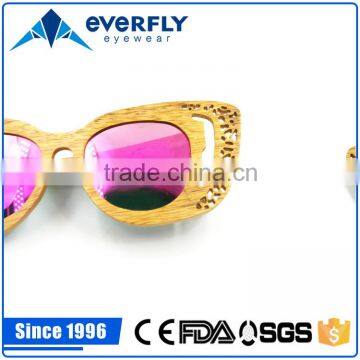 2016 Unique Design Bamboo Polarized Sunglasses photo-3