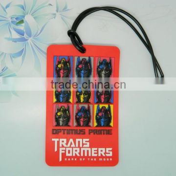 Cheap custom quality 3d soft pvc rubber bag tags