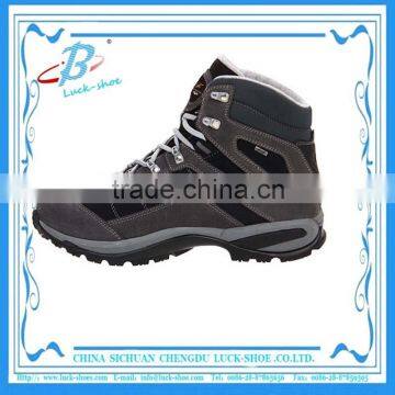 Men's high top hiking shoes suede waterproof latest design