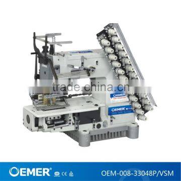 OEM-008-33048P/VSM 33 needle double chain stitch multi needle smocking industrial sewing machinery