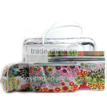 2014 New Flower Cosmetic Beauty Make Up Bag Kit