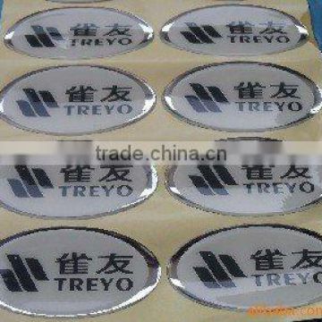 soft logo epoxy sticker